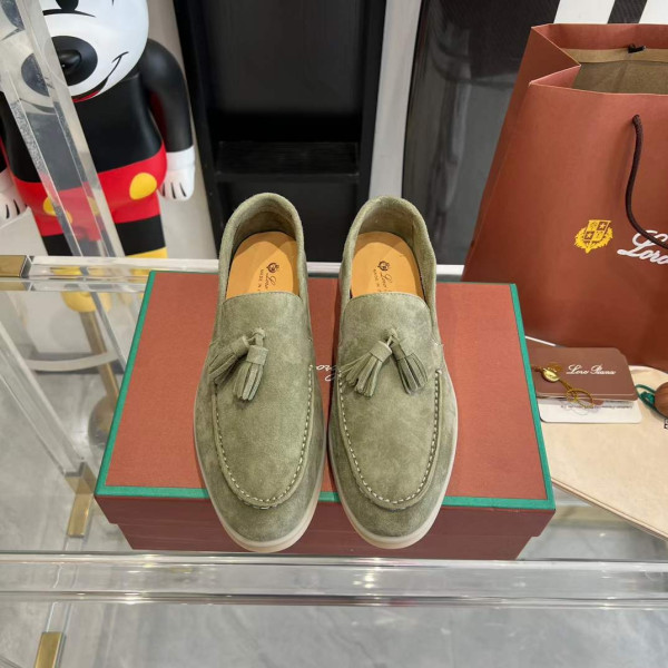[Loro Piana] 로로피아나 스웨이드 소재 태슬 로퍼