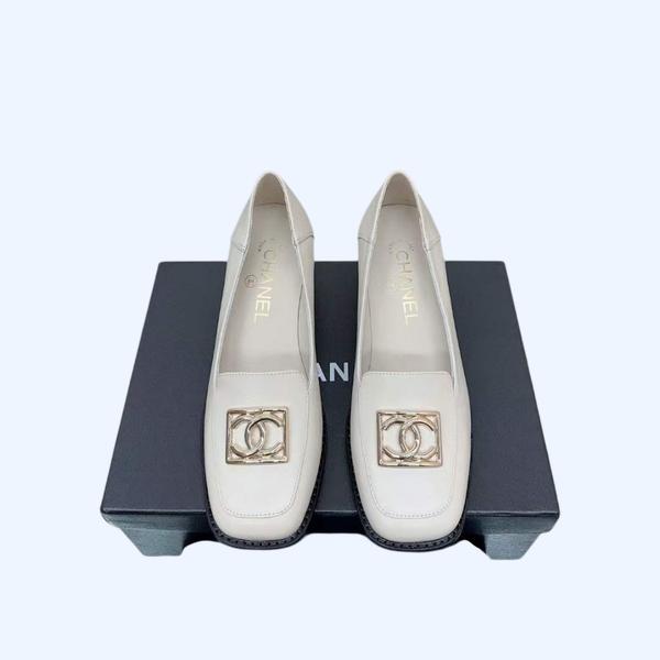 [Chanel] 샤넬 램스킨 스퀘어 토 로퍼