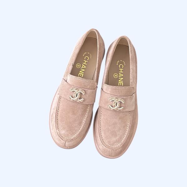 [ Chanel ] 샤넬 CC 스웨이드 모카신