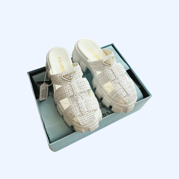 [ Prada ] 프라다 크로셰 뮬