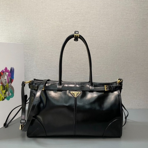 [ Prada ] 프라다 보니 라지 가죽 핸드백