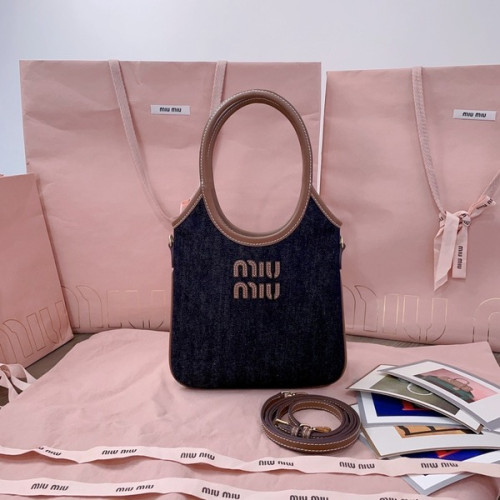 [ Miu Miu ] 미우미우 아이비 데님 토트백