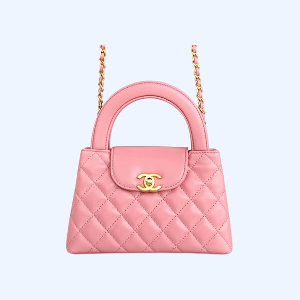 샤넬 23FW 켈리백 미니 핑크 금장 AS4416